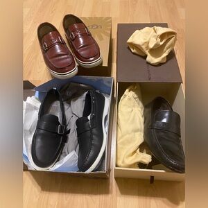 $179 for 3 Pair Men's Leather Loafers Louis Vuitton, Ferragamo, Uggs